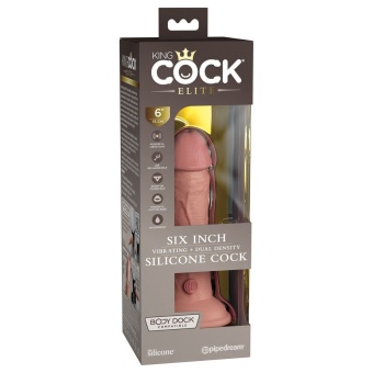 Реалистичный вибратор на присоске King Cock Elite 15 см