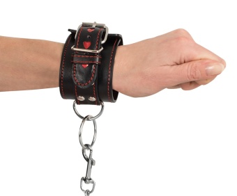 Наручники с сердцами на цепочке Bad Kitty Cuffs