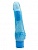 Голубой водонепроницаемый вибратор JELLY JOY ROUGH RIDGES MULTISPEED VIBE - 18 см.
