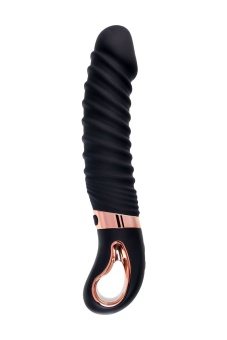 Вибратор Waname D-Splash Hurricane с ребрышками 22,5 см черный