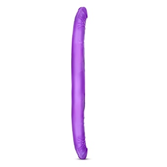 Фиолетовый двусторонний фаллоимитатор B Yours 16  Double Dildo - 40,6 см.