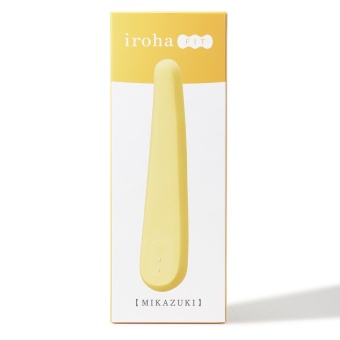 Нереалистичный гибкий вибратор Iroha Fit Mikazuki жёлтый