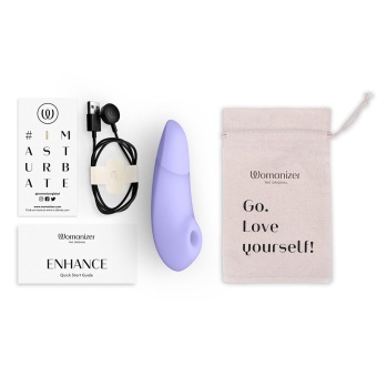 Бесконтактный клиторальный стимулятор с вибрацией Womanizer Enhance сиреневый