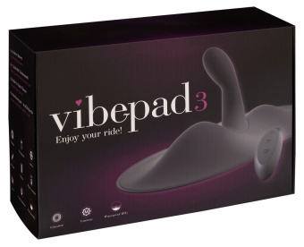 Черная виброподушка с 3 моторами Vibepad 3