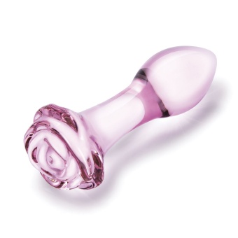 Набор стеклянных анальных пробок с розочками Glas Rosebud Butt Plug Set