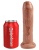 Фаллоимитатор King Cock Uncut с подвижной крайней плотью 18 см мулат