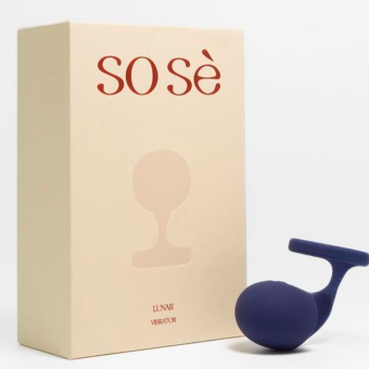 Синий вибростимулятор на пальцы Lunar