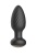 Черная анальная вибропробка с вращением и пультом ДУ - 9,8 см. Черная анальная вибропробка с вращением и пультом ДУ - 9,8 см.