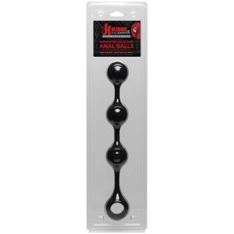 Утяжеленные анальные шарики Kink Anal Essentials черные