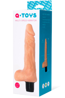 Вибратор реалистичный с мошонкой ToyFa A-Toys 16 см