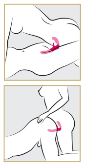 Безремневой страпон Happy Rabbit Strapless-on розовый