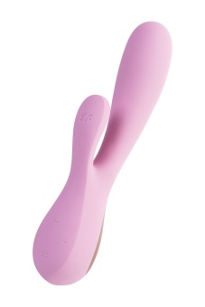 Вибратор со стимулятором клитора Satisfyer Mono Flex с приложением 20,4 см розовый