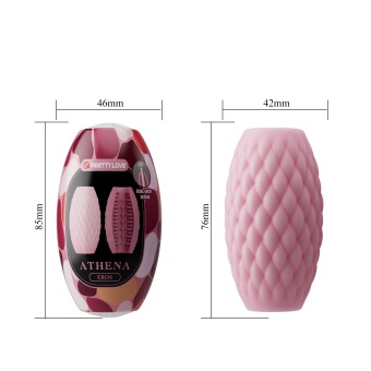 Розовый нереалистичный мастурбатор Athena