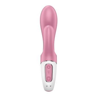 Расширяющийся вибратор с клиторальным стимулятором Satisfyer Air Pump Bunny 2 розовый