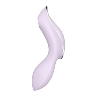Вакуумный вибростимулятор с изгибом Satisfyer Curvy Trinity 2 сиреневый