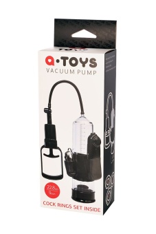 Вакуумная вибропомпа с пультом ToyFa A-Toys 22 см чёрная