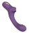 Фиолетовый вагинально-клиторальный вибратор