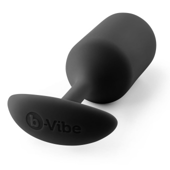 Утяжеленная средняя анальная пробка для ношения b-Vibe Snug Plug 3 черная