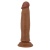 Коричневый фаллоимитатор с подвижной кожей Keon - 21,4 см. Коричневый фаллоимитатор с подвижной кожей Keon - 21,4 см.