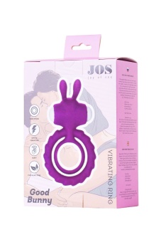 Эрекционное виброкольцо JOS Good Bunny фиолетовое