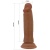 Коричневый фаллоимитатор с подвижной кожей Quentin - 18,4 см. Коричневый фаллоимитатор с подвижной кожей Quentin - 18,4 см.