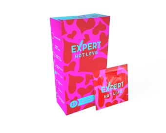 Презервативы с разогревающим эффектом Expert Hot Love 15 шт