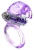 Сиреневое эрекционное виброкольцо с клиторальным зайчиком Сиреневое эрекционное виброкольцо с клиторальным зайчиком