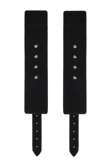 Черные оковы Anonymo из искусственной кожи