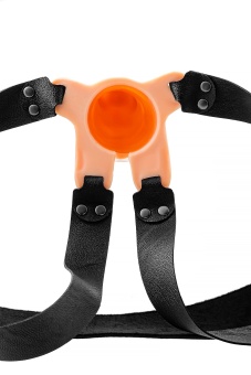 Фаллопротез с креплением RealStick Strap-On Conall телесный