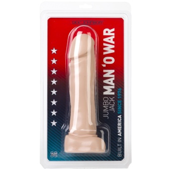 Дилдо Jumbo Jack Man O'War телесный - 25 см