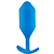 Утяжелённая анальная пробка для ношения b-Vibe Snug Plug 5 большая синяя