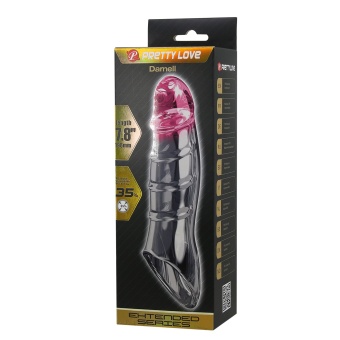 Прозрачная удлиняющая насадка на пенис Darnel