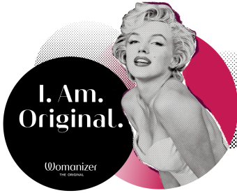 Бесконтактный клиторальный стимулятор Womanizer Classic 2 Marilyn Monroe белый мрамор