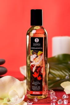 Массажное масло Shunga Organica Maple Delight с ароматом кленового сиропа - 240 мл