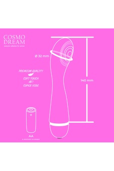 Розовый вибратор с ребрышкам на головке для G-стимуляции - 14 см.