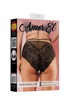 Трусики Amor El в размере Queen-Size черные