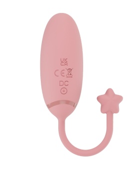 Нежно-розовое виброяйцо с управлением через приложение Diana