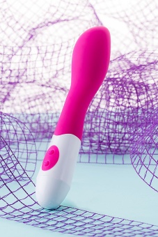 Розовый вибратор A-Toys Mika - 19,8 см.
