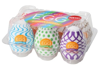 Набор мастурбаторов в форме яйца Tenga Eggs Wonder-6 шт