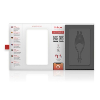 Черное эрекционное виброкольцо с управлением через приложение