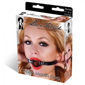 Кляп с кольцом чёрного цвета Open Mouth Gag