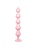 Розовая анальная цепочка с кристаллом Chummy - 16 см.