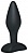 Чёрный анальный стимулятор Silicone Butt Plug Small - 9 см.