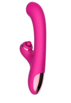 Розовый вибратор-кролик с усиленной стимуляцией точки G
