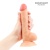 Телесный фаллоимитатор с мошонкой и присоской