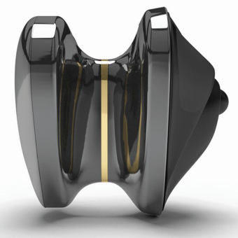 Мини-вибратор с электростимуляцией Mystim Heart's Desire Black Edition чёрный