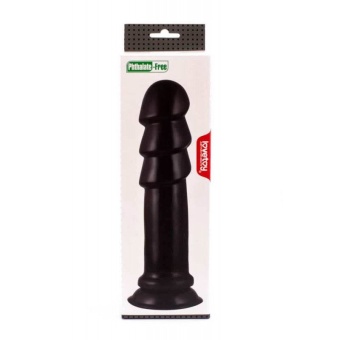 Черный анальный фаллоимитатор 11.25 King Sized Anal Ripples - 28 см.