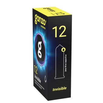 Супертонкие презервативы Ganzo Invisible 12 шт