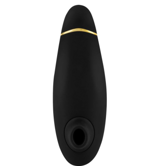 Бесконтактный клиторальный стимулятор Womanizer Premium чёрный/золото