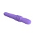 Фиолетовый вибратор Susie с возвратно-поступательными движениями - 25,2 см.